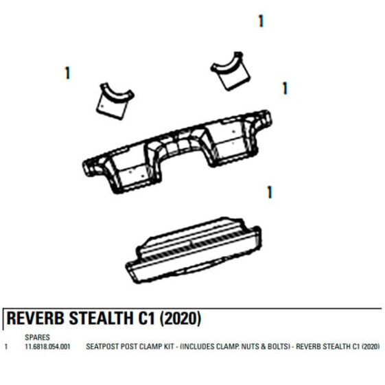 ROCKSHOX Seatpost Post Clamp Kit For Reverb Stealth C1 2020