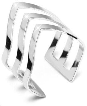 Элегантное тройное стальное кольцо Troli Elegant triple steel ring