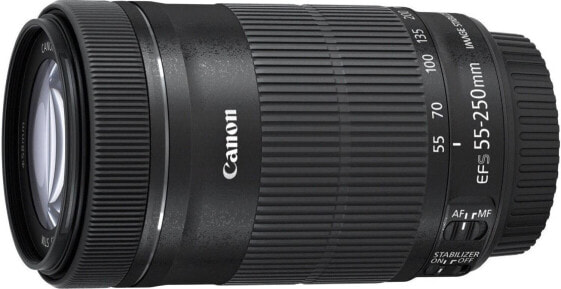 Canon EF-S 55-250 mm 1:4-5.6 IS STM Tele-Zoom Lens (58 mm Filter Thread), black