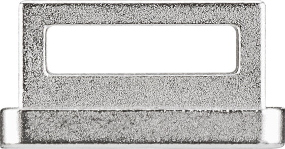 Wentronic Keystone Holder/Bezel for Device Installation - Snap-in frame - Zinc - Silver - 19.8 mm - 35.5 mm - 9.1 mm