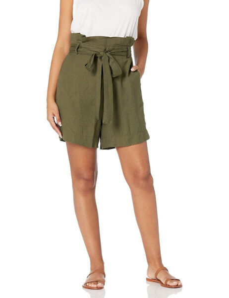 [BLANKNYC] 293827 Women's Linen Paperbag Short Shorts size XS