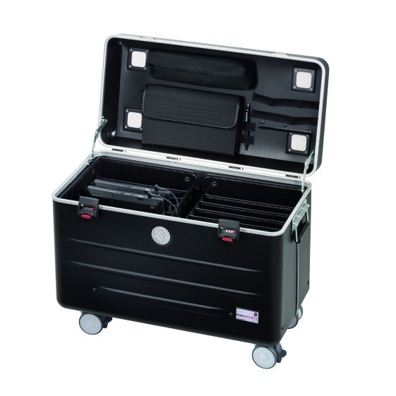 PARAT Case N10 - Multimedia cart - Black - Acrylonitrile butadiene styrene (ABS) - Aluminium - Foam - Notebook - 39.6 cm (15.6") - 2 drawer(s)