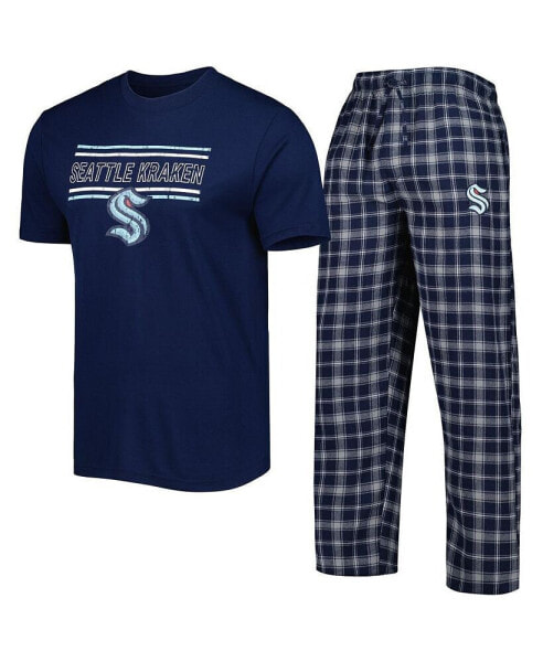 Пижама мужская Concepts Sport "Seattle Kraken" темно-синяя, серая