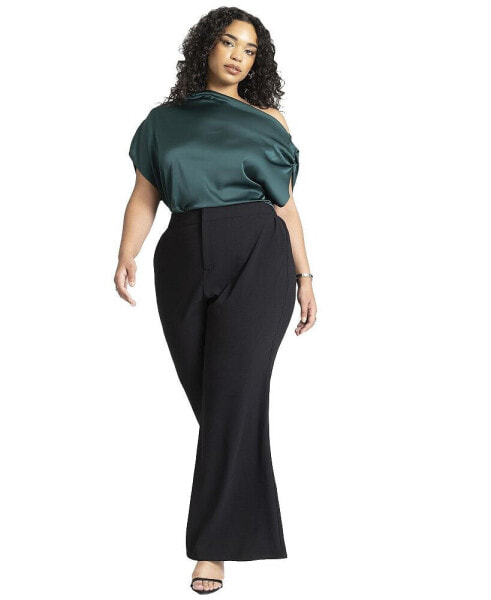 Plus Size Flare Leg Trouser