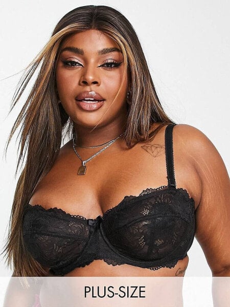 Simply Be lace multiway bra in black