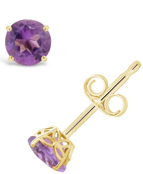 Серьги Macy's Amethyst Stud