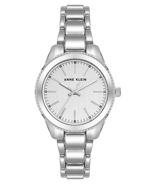 Часы Anne Klein Silver-Tone Link Watch 30mm