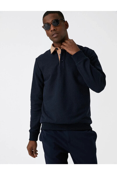 Polo Yaka Sweatshirt