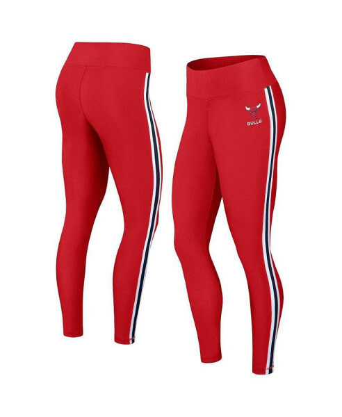 Women's Red Chicago Bulls Color-Block Leggings