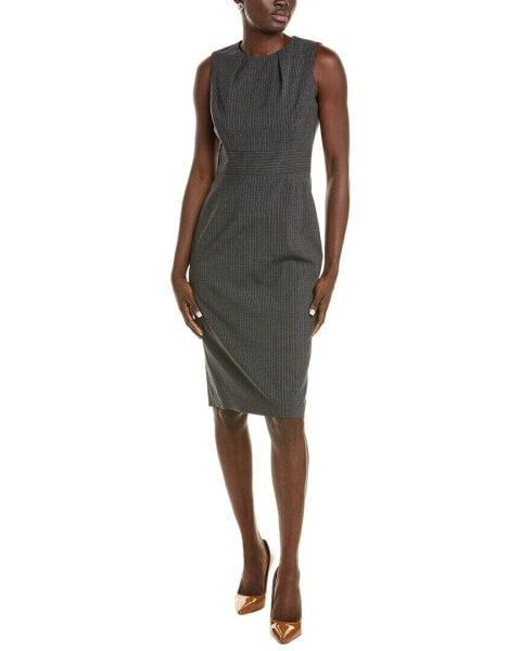 Brooks Brothers Wool-Blend Dress Women's Grey 4