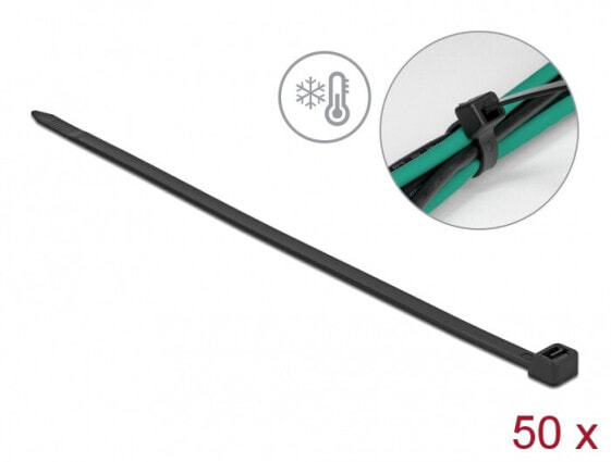 Delock 19228 - Parallel entry cable tie - Polyamide - Black - 10.8 cm - 38 cm - 7.6 mm