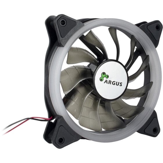 Inter-Tech Argus RS-051 RGB - Fan - 12 cm - 900 RPM - 22 dB - 50.12 cfm - Black