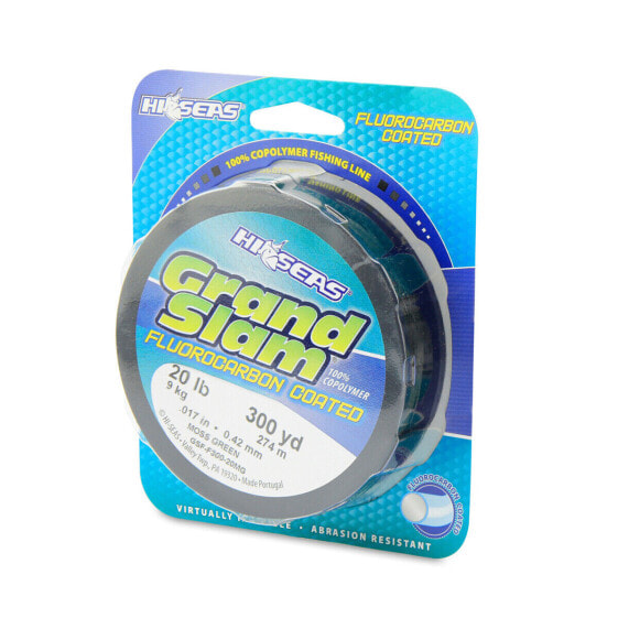 Hi-Seas Grand Slam Fluorocarbon Coated Fishing Line | 300 Yards | Pick Color