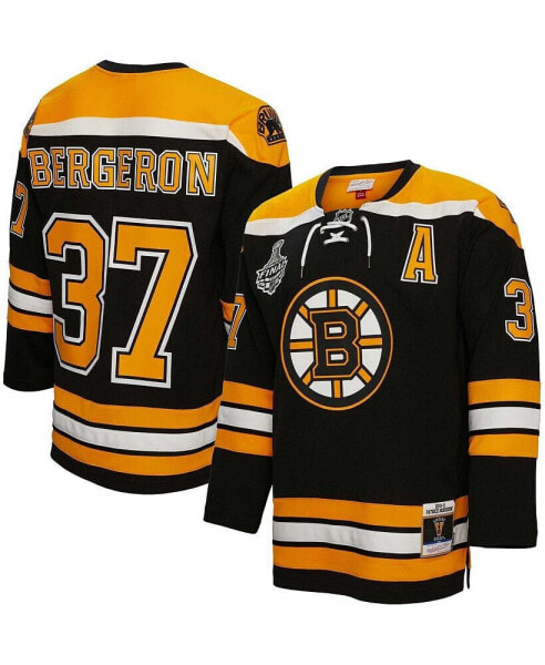 Men's Patrice Bergeron Black Boston Bruins 2010 Blue Line Player Jersey