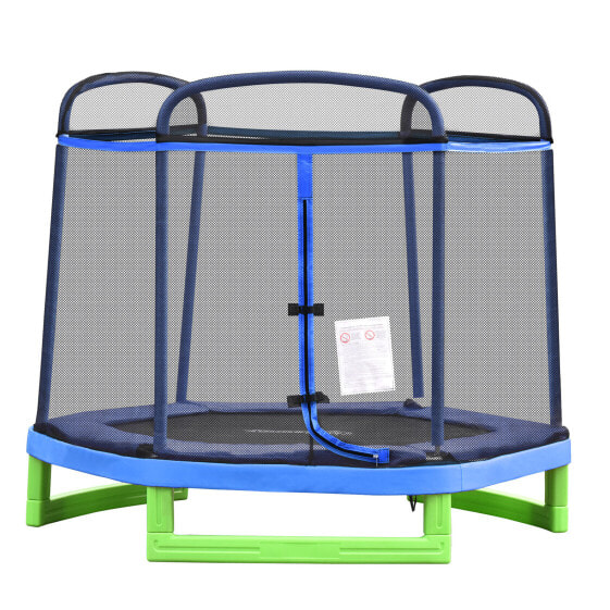 Батут каркасный HOMCOM Kinder Trampolin 342-031BU