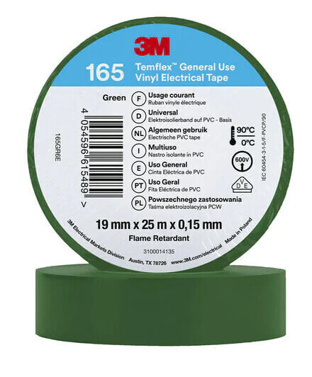 3M 7100184813 - 1 pc(s) - Green - PVC - 600 V - Blister - 25 m