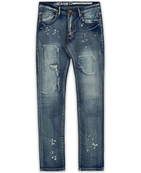 Men's Big and Tall Stitchworks Skinny Denim Jeans