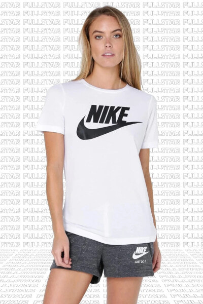 Futura White Tee Dökümlü Hafif Parlak Modal Örme Solmaya Dayanıklı Unisex Beyaz Tişört