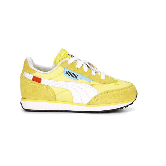 Puma Sponge X Future Rider Lace Up Toddler Boys Yellow Sneakers Casual Shoes 39