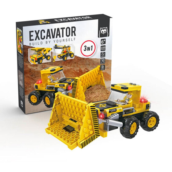 EUREKAKIDS Construction vehicle building blocks 3 in 1 220 pieces
