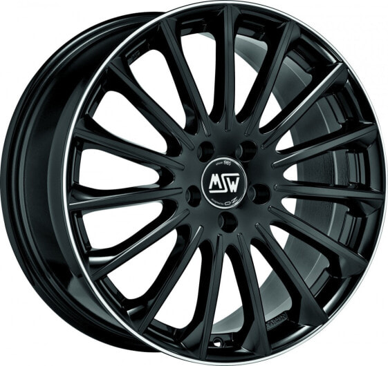 Колесный диск литой MSW MSW 30 gloss black diamond lip 7.5x17 ET35 - LK5/112 ML73.1