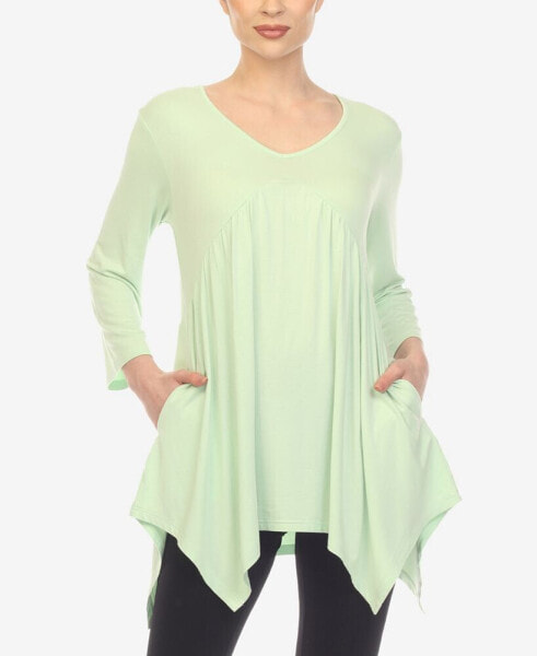 Women's Empire Waist Tunic Top