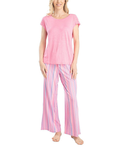 Plus Size 2-Pc. Sunny Style Printed Pajamas Set