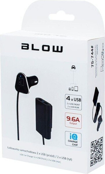 Зарядное устройство автомобильное Blow Ładowarka 4x USB-A 9.6A