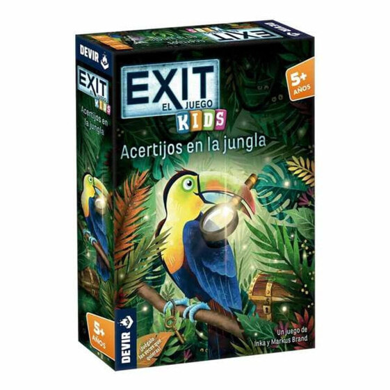 Настольная игра для детей Devir Exit Kids Acertijos En La Jungla ES