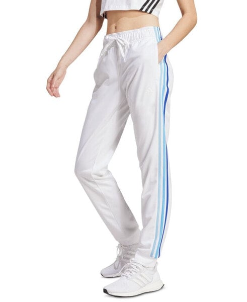 Women's Essentials Warm-Up Slim Tapered 3-Stripes Track Pants, XS-4X