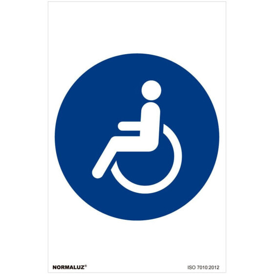 NORMALUZ Mandatory Use Disabled Sign 30x40 cm