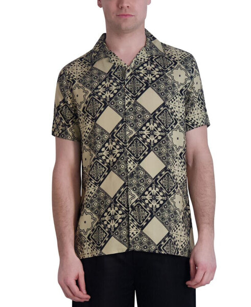 Рубашка для мужчин KARL LAGERFELD Slim-Fit с геометрическим рисунком