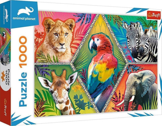 Trefl Puzzle 1000 elementów Egzotyczne zwierzęta Animal Planet