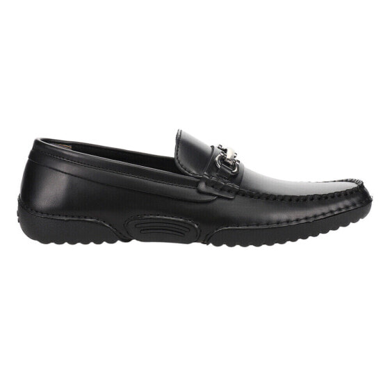 Stacy Adams Delano Slip On Moc Toe Bit Dress Mens Black 25609-001