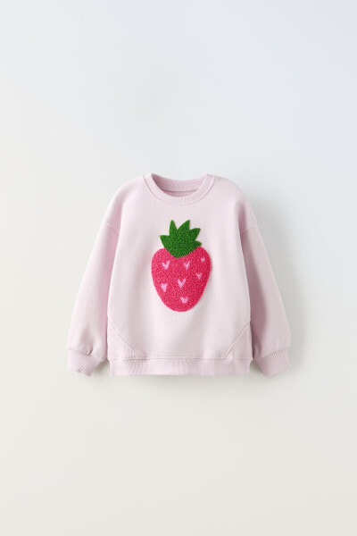 Terry fruit sweatshirt