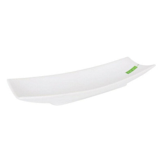 BIGBUY COOKING White Porcelain Yummy Tray 35.3x12x5 cm Tray