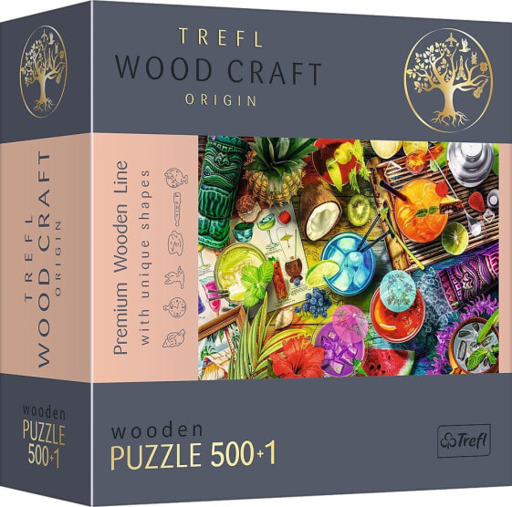 Trefl Puzzle drewniane 500+1 Kolorowe koktajle TREFL