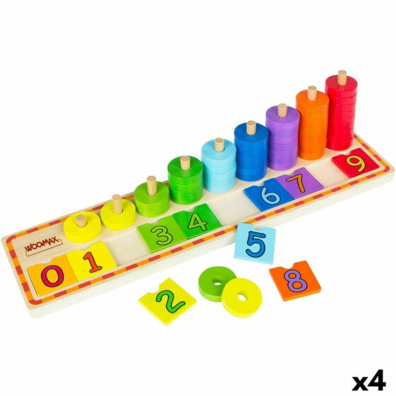 Развивающие игрушки WooMax Детская образовательная игра Номера 56 Предметов 4 штуки 43 x 11 x 11 см