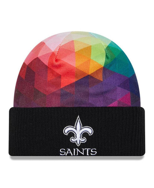 Men's Black New Orleans Saints 2023 NFL Crucial Catch Cuffed Knit Hat