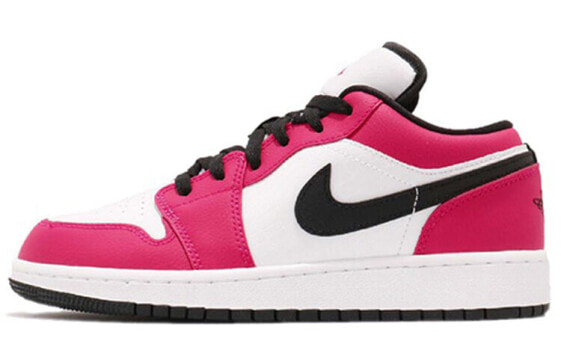 Кроссовки женские Jordan Air Jordan 1 Low GG "Rush Pink" Бело-розовые