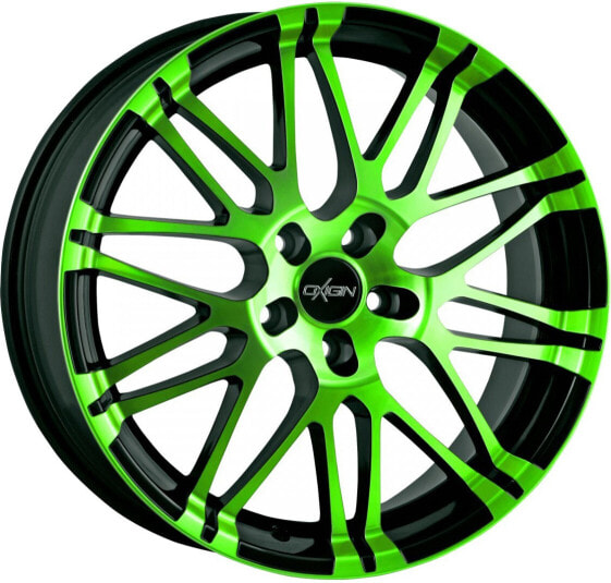 Oxigin 14 Oxrock neon green polish 10x22 ET45 - LK5/108 ML72.6