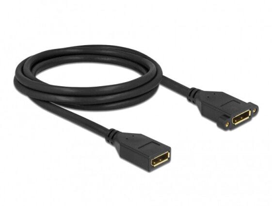 Delock 87101 - 2 m - DisplayPort - DisplayPort - Female - Female - 3840 x 2160 pixels