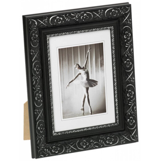 walther design CR030B - Wood - Black,Silver - Single picture frame - 13 x 18 cm - Rectangular - Baroque