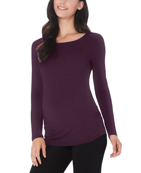 Cuddle Duds Women's Softwear Long-Sleeve Maternity Top