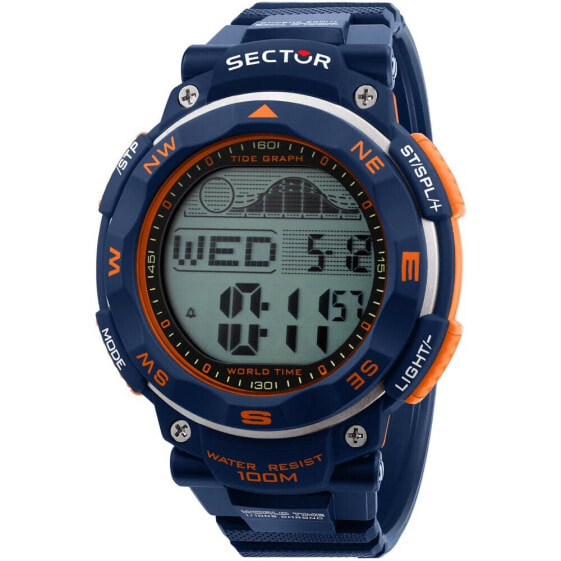 Sector R3251534001 EX-35 Digital Watch Mens 51mm 10ATM