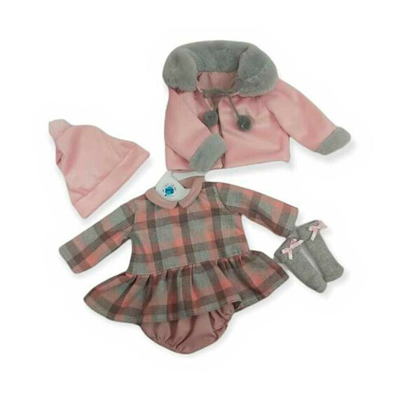 Кукольная одежда Berjuan 5051-22 с розовым пальто и серыми волосами