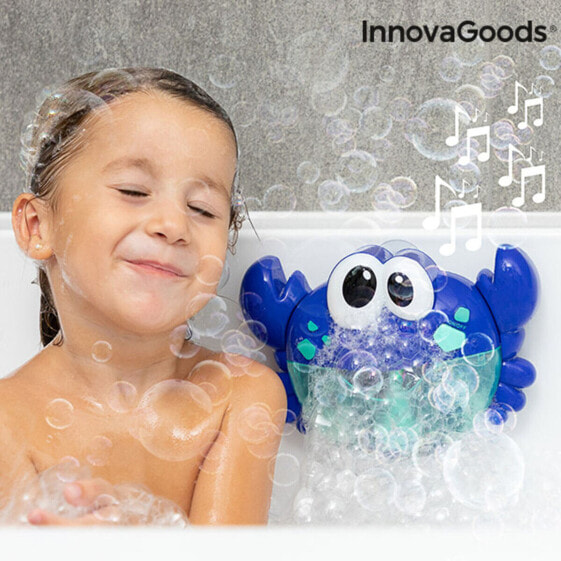 Музыкальный краб с мыльными пузырями для ванной Crabbly InnovaGoods IG814694 (Пересмотрено A)