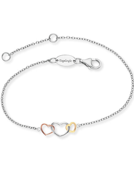 Браслет Engelsrufer With Love Gold/Silver/Rosé Gold 925 Sterling Silver 19,0 см