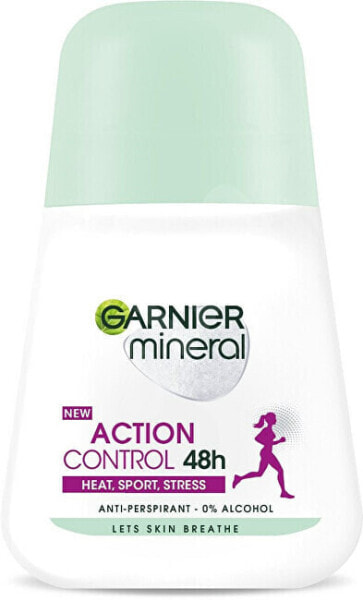 Дезодорант минеральный GARNIER Action Control Roll-on 48h для женщин 50 мл