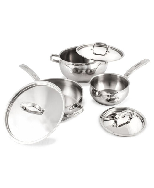 Belly 18/10 Stainless Steel 6 Piece Starter Cookware Set